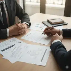 Presentación y defensas en Mercantil Castellón Entrada al Juzgado de lo Mercantil de Castelló de la Plana durante la tramitación de un concurso de persona física